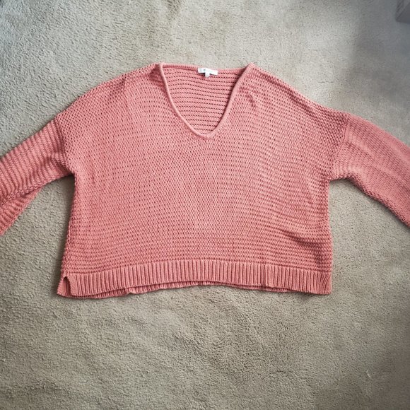 Madewell Open Knit V-Neck Sweater/XL - Picture 3 of 3